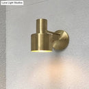 DecorBites™ Mid-Century Home Wall Lighting: Gold 1-Head Down Lighting Wall-Mounted Fixture with Mental Cage