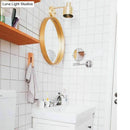 DecorBites™ Mid-Century Home Wall Lighting: Gold 1-Head Down Lighting Wall-Mounted Fixture with Mental Cage