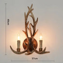 Mid century modern golden antler chandelier dining room light