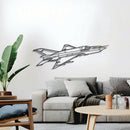 MiG-21 Lancer Angle Metal Aircraft Wall Art - NCP0483