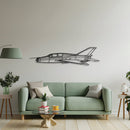 Mig-21 Angle Metal Aircraft Wall Art - NCP0233