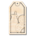 Unfinished Wood Layered Christmas Gift Tags | 14 Options | 3 Piece | 4"-6" Tall | 1/8" Wood | Wood Craft DIY