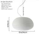 Milky white glass whorls cocoon pendant light for dining room