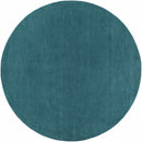 Brockton Solid Teal Wool  Rug