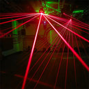 Mini black red green laser light moving head – nightclub party room