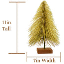Mini Gold Bottlebrush Christmas Tree