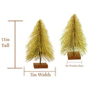 Mini Gold Bottlebrush Christmas Tree