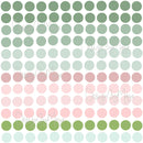 Watercolor Polka Dots - Fabric Nursery Wall Art Decals