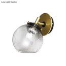 DecorBites™ Minimalist 1-Light Gold Wall Sconce: Exposed Ball Design for Living Room, Water Glass Feature