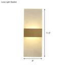 Minimalist acrylic gold wall sconce bedroom wall lamp