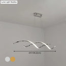DecorBites™ Minimalist Aluminum Wave Shaped Pendant Light - Adjustable Cord, LED Island Lighting