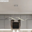 DecorBites™ Minimalist Aluminum Wave Shaped Pendant Light - Adjustable Cord, LED Island Lighting