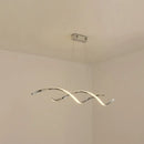 DecorBites™ Minimalist Aluminum Wave Shaped Pendant Light - Adjustable Cord, LED Island Lighting
