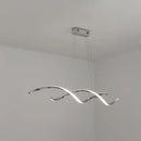 DecorBites™ Minimalist Aluminum Wave Shaped Pendant Light - Adjustable Cord, LED Island Lighting