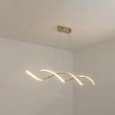 DecorBites™ Minimalist Aluminum Wave Shaped Pendant Light - Adjustable Cord, LED Island Lighting