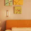 Minimalist bamboo led wall sconce bedroom nordic style lighting