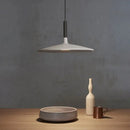 Minimalist beige cement ufo led pendant light for dining room