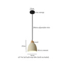 Minimalist beige decorbites cement led pendant lights kitchen decor