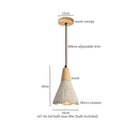 Minimalist beige decorbites cement led pendant lights kitchen decor