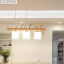 Minimalist beige drum island lighting dining room bird pendant light
