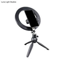 Minimalist black 14 inches fixture ring light with flash lighting bedroom phone holder