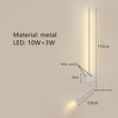 Minimalist black adjustable angle wall lamp bedroom reading sconce