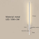 Minimalist black adjustable angle wall lamp bedroom reading sconce