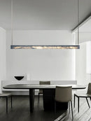 Minimalist black and amber marble design pendant light for office