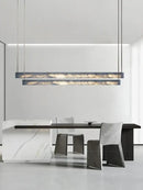 Minimalist black and amber marble design pendant light for office