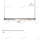 Minimalist black and amber marble design pendant light for office