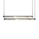 Minimalist black and amber marble design pendant light for office