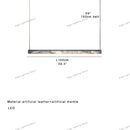 Minimalist black and amber marble design pendant light for office