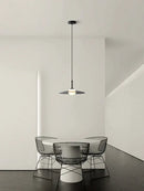Minimalist black and copper glass pendant lamp bedroom light