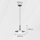 Minimalist black and copper glass pendant lamp bedroom light