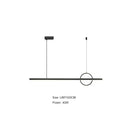 Minimalist black and geometric copper chandelier dining room light