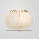 Black Gold Feather Sconce