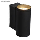 Minimalist black and gold metal wall mounted lamp bedroom sconce