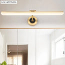 DecorBites™ Minimalist LED Vanity Light for Bathroom Walls - Swing Arm Bath Bar with Acrylic Shade