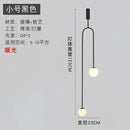Minimalist black bronze glass ball pendant light for living room