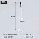 Minimalist black bronze glass ball pendant light for living room