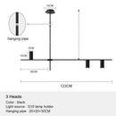 Minimalist black chandelier pendant lights for dining room