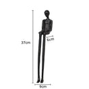 Minimalist black character metal statue living room desk ornament