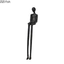 Minimalist black character metal statue living room desk ornament
