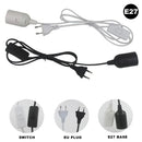 Minimalist black decorative lamp cord with dimmer switch bedroom light