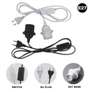 Minimalist black decorative lamp cord with dimmer switch bedroom light
