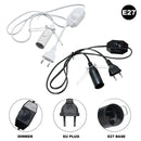 Minimalist black decorative lamp cord with dimmer switch bedroom light