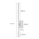 Minimalist black decorative led wall lamp bedroom adjustable spotlight