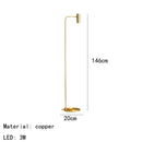 DecorBites™ Brass Floor Light: Modern Rotatable Standing Lamp for Living Room, Bedroom, Hotel