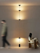 Minimalist black decorbites cone design floor lamp living room light