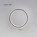 Minimalist black designer ring led wall light for living room